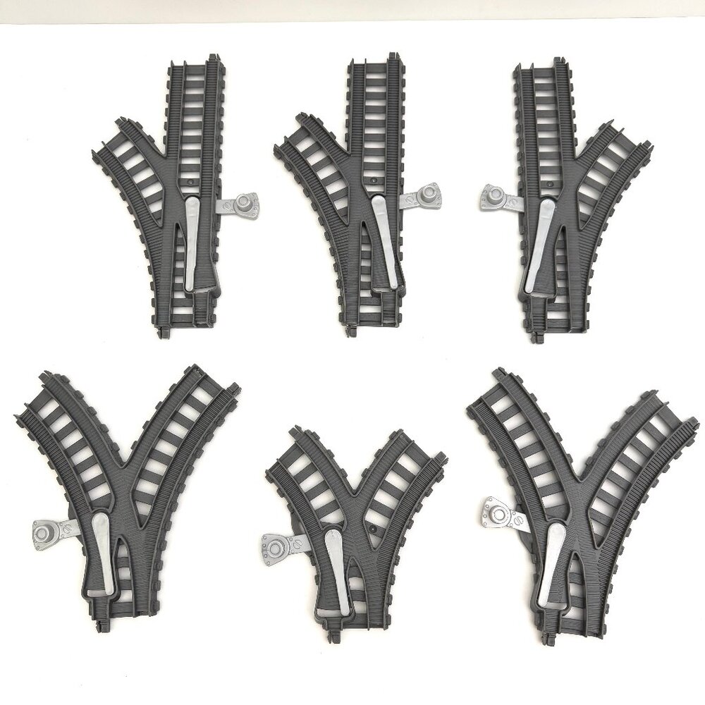 Thomas & Friends Trackmaster Grey Track 6 Piece Switch Junction Lot